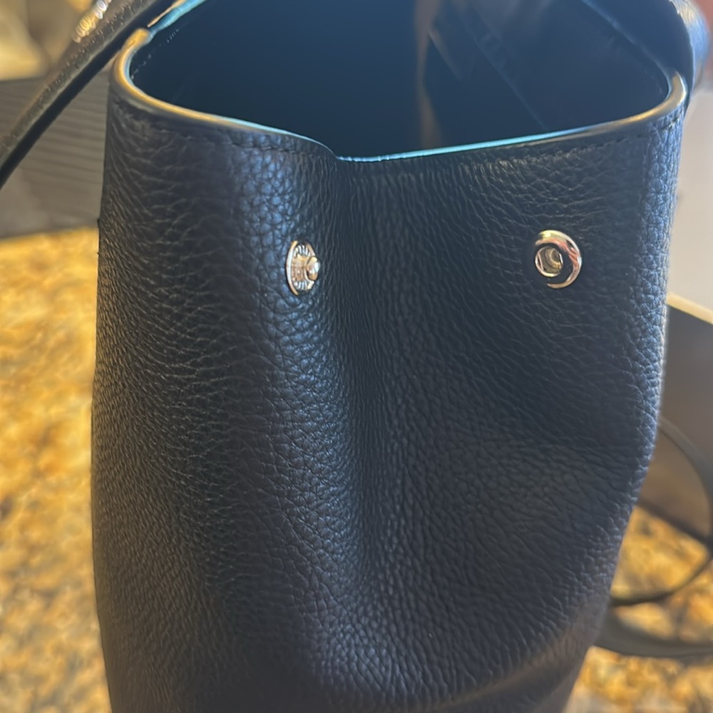 Kate Spade ❤️ Lena Black Pebbled Leather Flap Backpack NWT - Picture 13 of 16